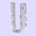 Simpson Strong-Tie LUS Series LUS46 Joist Hanger, 4-3/4 in H, 2 in D, 3-9/16 in W, Steel, Galvanized/Zinc, Face Sells in Quantity of 25