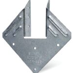 Simpson Strong-Tie H1 Hurricane Tie, 5-1/4 in L, 5-1/4 in W, Steel, Galvanized, Fastening Method: Nail Sells in Quantity of 100