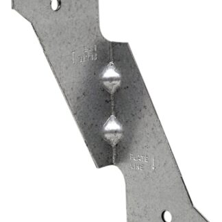 Simpson Strong-Tie H2.5AZ Hurricane Tie, 6 in L, 1-3/8 in W, Steel, ZMAX, Fastening Method: Nail Sells in Quantity of 100