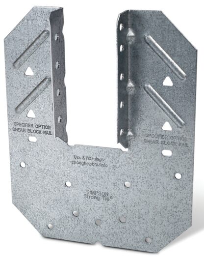 Simpson Strong-Tie H10A Hurricane Tie, 5 in L, 6-1/4 in W, Steel, Galvanized, Fastening Method: Nail Sells in Quantity of 50