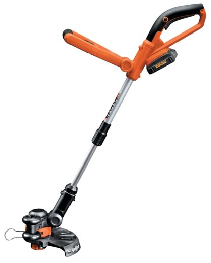 Worx WG162/155 Cordless String Trimmer and Edger, 20 V, 0.065 in Dia Line