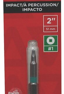 Task T67241 Power Bit, #1 Drive, 2 in L, Steel