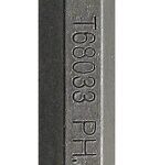 Task T68033 Screwdriver Bit, 3 Drive, Phillips Drive, 3 in L, Steel