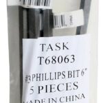 Task T68063 Screwdriver Bit, Phillips Drive, 6 in L, Steel