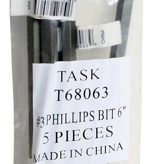 Task T68063 Screwdriver Bit, Phillips Drive, 6 in L, Steel