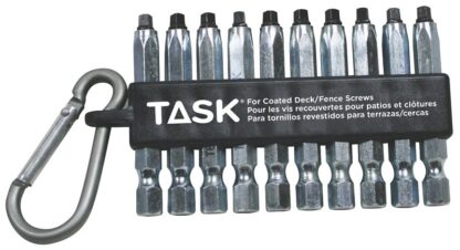 Task Robertson T67922 Decking Carabiner Clip, 10-Piece, Steel