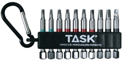 TASK T67920 Carabiner Clip Set, 10-Piece, Steel