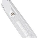 Vulcan 38061 Utility Knife, 2-7/8 in L Blade, 1-1/4 in W Blade, Aluminum Handle, Silver Handle