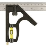 Johnson 420EM Combination Square, 16 in L Blade, SAE/Metric Graduation, Stainless Steel Blade