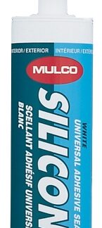 Mulco 111000 Universal Silicone Sealant, Clear, -4 to 122 deg F, 300 mL Cartridge