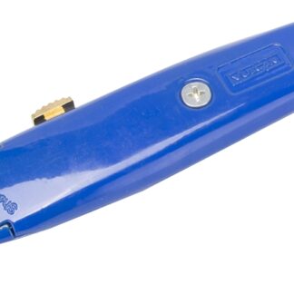 Vulcan JL54217 Utility Knife, 2-7/8 in L Blade, 1-1/4 in W Blade, Aluminum Handle, Blue Handle