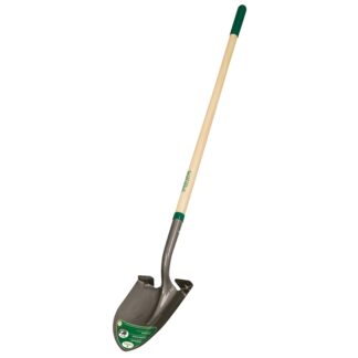 Landscapers Select 34602 Shovel, 16 ga Gauge, Wood Handle, Cushion Grip Handle, 48 in L Handle