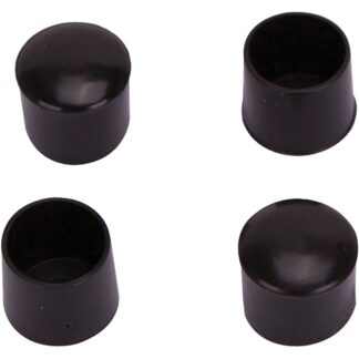 ProSource FE-50602-PS Furniture Leg Tip, Round, Plastic, Black, 5/8 in Dia, 5/8 in H