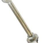 HOOK BOLT STEEL ZINC 7/8X12IN