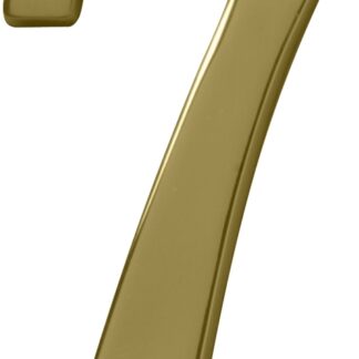 Hy-Ko Prestige Series BR-51PB/7 House Number, Character: 7, 5 in H Character, Brass Character, Solid Brass Sells in Quantity of 3