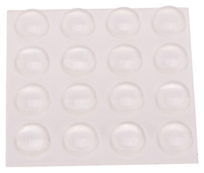 ProSource FE-S402-PS Furniture Bumper Pad, Polyurethane, Clear, 3/8 in Dia, 5/32 in Thick, Dome