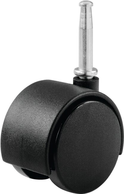 Shepherd Hardware 9402 Swivel Caster, 1-5/8 in Dia Wheel, Nylon Wheel, Black, 40 lb