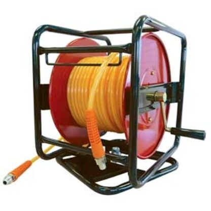 Topring 79.040 Hose Reel, 1/4 in Hose, 100 ft L Hose, Steel