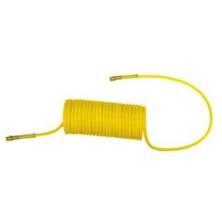 Topring 88.1 Recoil Air Hose, 1/4 in ID, 25 ft L, NPT, 250 psi Pressure, Nylon, Yellow