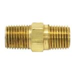 Topring 88.401 Hexagonal Hose Nipple, 1/4 in, MNPT, Brass