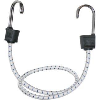 Keeper Twin Anchor 06272 Bungee Cord, 18 in L, Rubber, Hook End