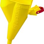 Justrite 11202Y Funnel, Polypropylene, Yellow, 11-1/4 in H