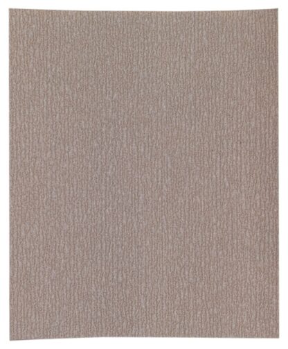 Norton A275 Series 66261131630 Abrasive Sheet, 11 in L, 9 in W, Fine, P180 Grit, Aluminum Oxide Abrasive, Paper Backing Sells in Quantity of 100