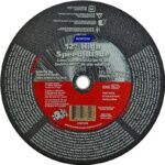 NORTON 66252837840 Cut-Off Wheel, 12 in Dia, 1/8 in Thick, 1 in Arbor, 24 Grit, Silicone Carbide Abrasive