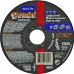 Norton 66252823602 Cut-Off Wheel, 4-1/2 in Dia, 0.045 in Thick, 7/8 in Arbor, 36 Grit, Coarse, Aluminum Oxide Abrasive