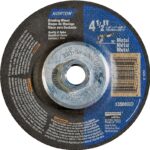 NORTON 66252843605 Grinding Wheel, 4-1/2 in Dia, 1/4 in Thick, 5/8-11 in Arbor, 24 Grit, Extra Coarse