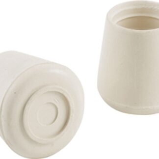 Shepherd Hardware 9118 Furniture Leg Tip, Round, Rubber, Off-White, 5/8 in Dia Sells in Quantity of 6