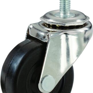 Shepherd Hardware 9196 Swivel Caster, 4 in Dia Wheel, 15/16 in W Wheel, Rubber Wheel, 115 lb