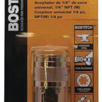 Bostitch BTFP72320 Coupler, 1/4 in, MNPT, Steel, Plated