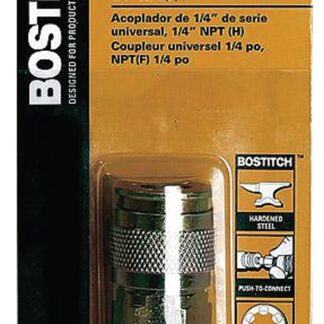 Bostitch BTFP72321 Coupler, 1/4 in, FNPT, Steel, Plated