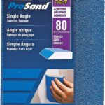 NORTON ProSand 82066 Sanding Sponge, 4-1/2 in L, 3-1/2 in W, 80 Grit, Coarse, Aluminum Oxide Abrasive