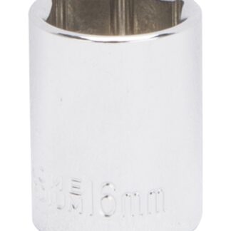 Vulcan MT6499677 Drive Socket, 16 mm Socket, 3/8 in Drive, 6-Point, Chrome Vanadium Steel, Chrome