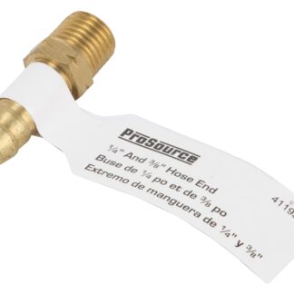 ProSource TA-054 Air Hose End, 1/4 in, MNPT, Brass, Brass Sells in Quantity of 25