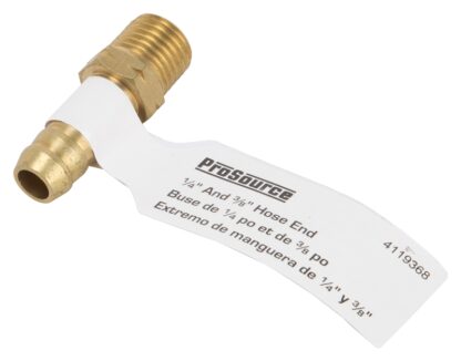 ProSource TA-054 Air Hose End, 1/4 in, MNPT, Brass, Brass Sells in Quantity of 25