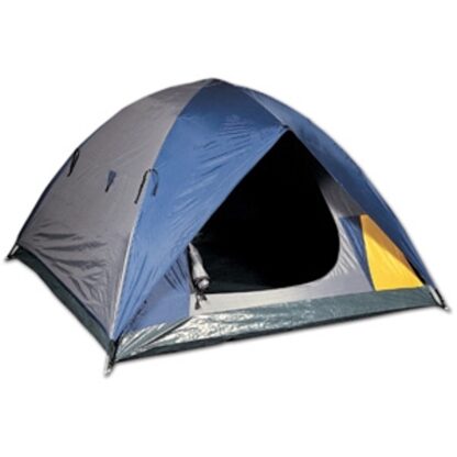 World Famous Orion 7 Series 1878 Family Dome Tent, 7 ft L, 7 ft W, 3 Person, Mesh/Nylon/Polyethylene, Gray/Ink Blue