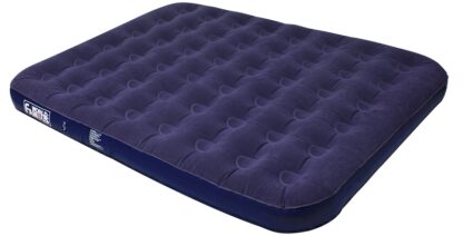 World Famous 7890 Velour Top Air Bed, 75 in L, 52 in W, Double, Vinyl