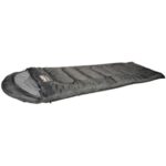 World Famous Comfort 5 Series 5889 Sleeping Bag, 73 in L, 29-1/2 in W, Polyester, Black/Gray