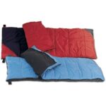 North 49 Nova 2.5 Series 5832 Sleeping Bag with Blanket, 82 in L, 34 in W, Nylon, Black/Cobalt