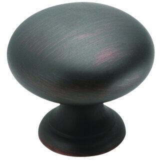 Amerock Classics Series BP1950ORB Cabinet Knob, 1-1/8 in Projection, Brass, Oil-Rubbed Bronze