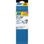 NORTON 49268 Sanding Belt, 3 in W, 24 in L, 120 Grit, Very Fine, Zirconia Aluminum Abrasive