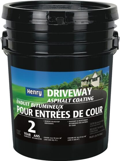 Henry HE130 Series HE130C074 Driveway Asphalt Coating, Liquid, Black, 5 gal Pail