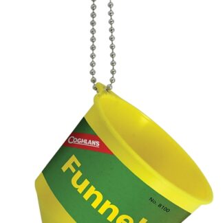 COGHLAN'S 8100 Funnel with Strainer Screen, Polypropylene Handle, Yellow Handle