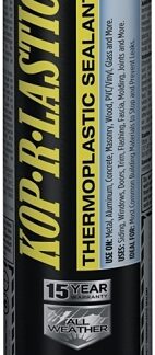 Henry Kop-R-Lastic KL310CLP Synthetic Sealant, Clear, 3 to 7 days Curing,-20 to 160 deg F, 300 mL Cartridge