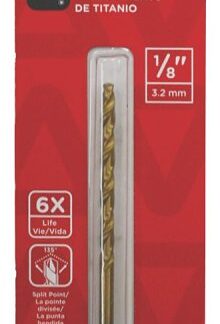 Task T90018 Drill Bit, 1/8 in Dia, 1/PK