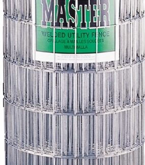 Rangemaster 7752 Welded Utility Fence, 50 ft L, 36 in H, 2 x 4 in Mesh, 14 Gauge, Galvanized