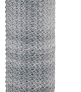 Rangemaster 5936 Poultry Net, 50 ft L, 36 in W, 20 Gauge, Hexagonal Mesh, 1 in Mesh, Galvanized Steel